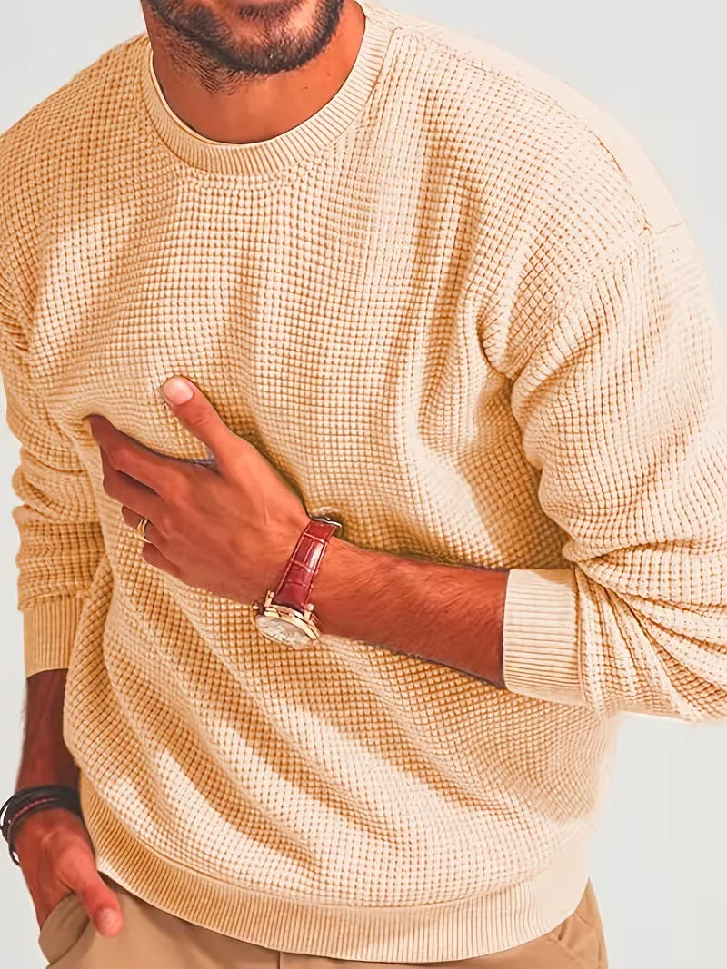 Men's Round Neck Long Sleeve Sweater