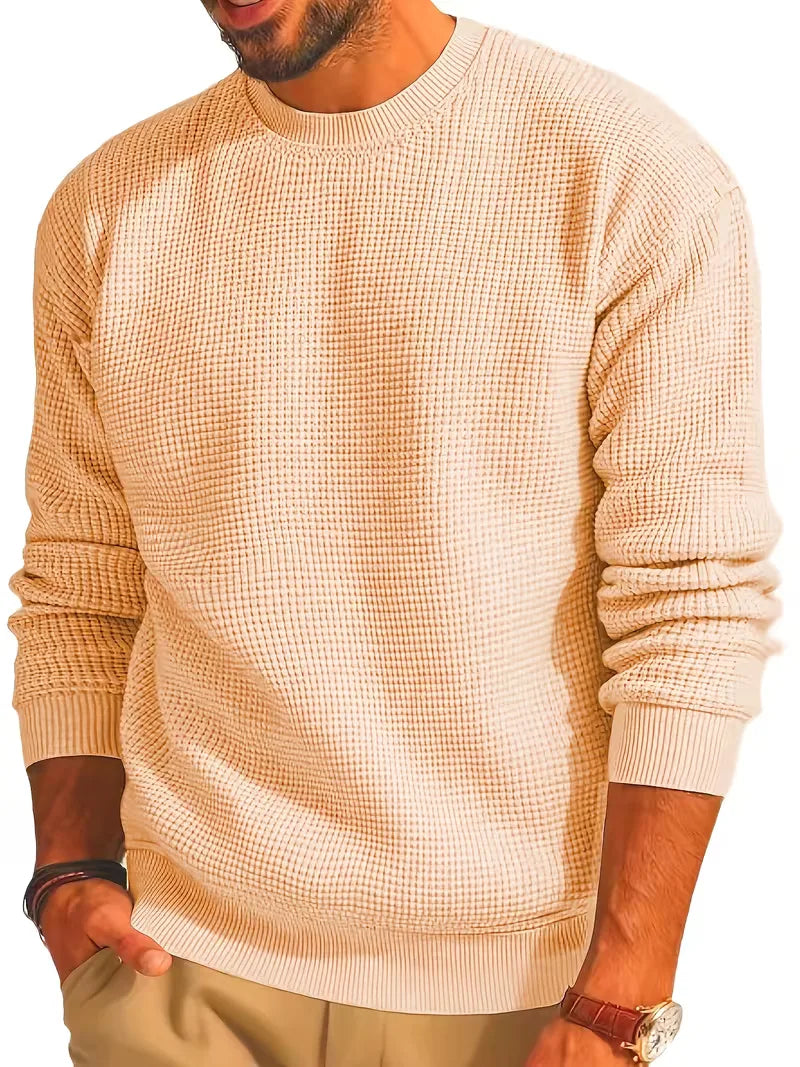 Men's Round Neck Long Sleeve Sweater