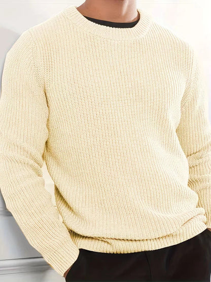 Men's Round Neck Long Sleeve Sweater