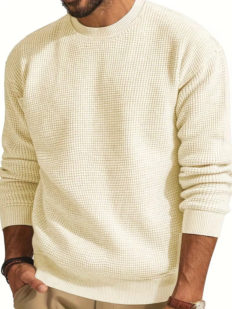 Men's Round Neck Long Sleeve Sweater