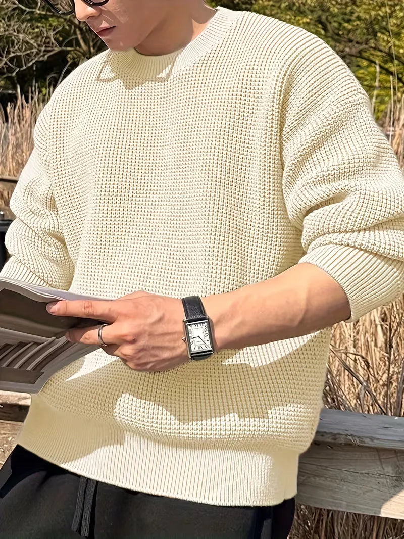Men's Round Neck Long Sleeve Sweater