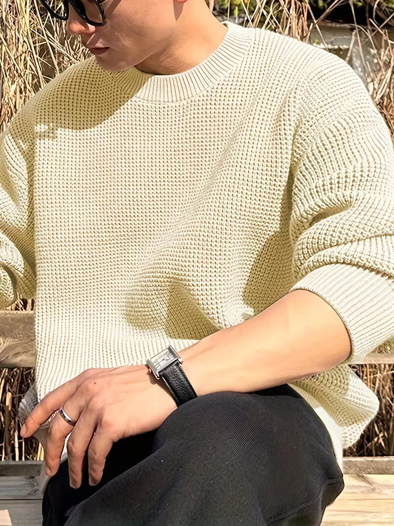 Men's Round Neck Long Sleeve Sweater