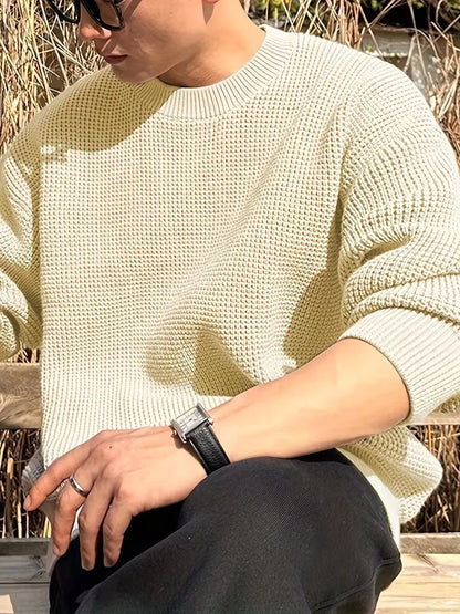 Men's Round Neck Long Sleeve Sweater