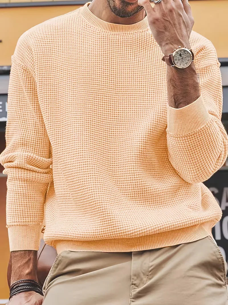 Men's Round Neck Long Sleeve Sweater