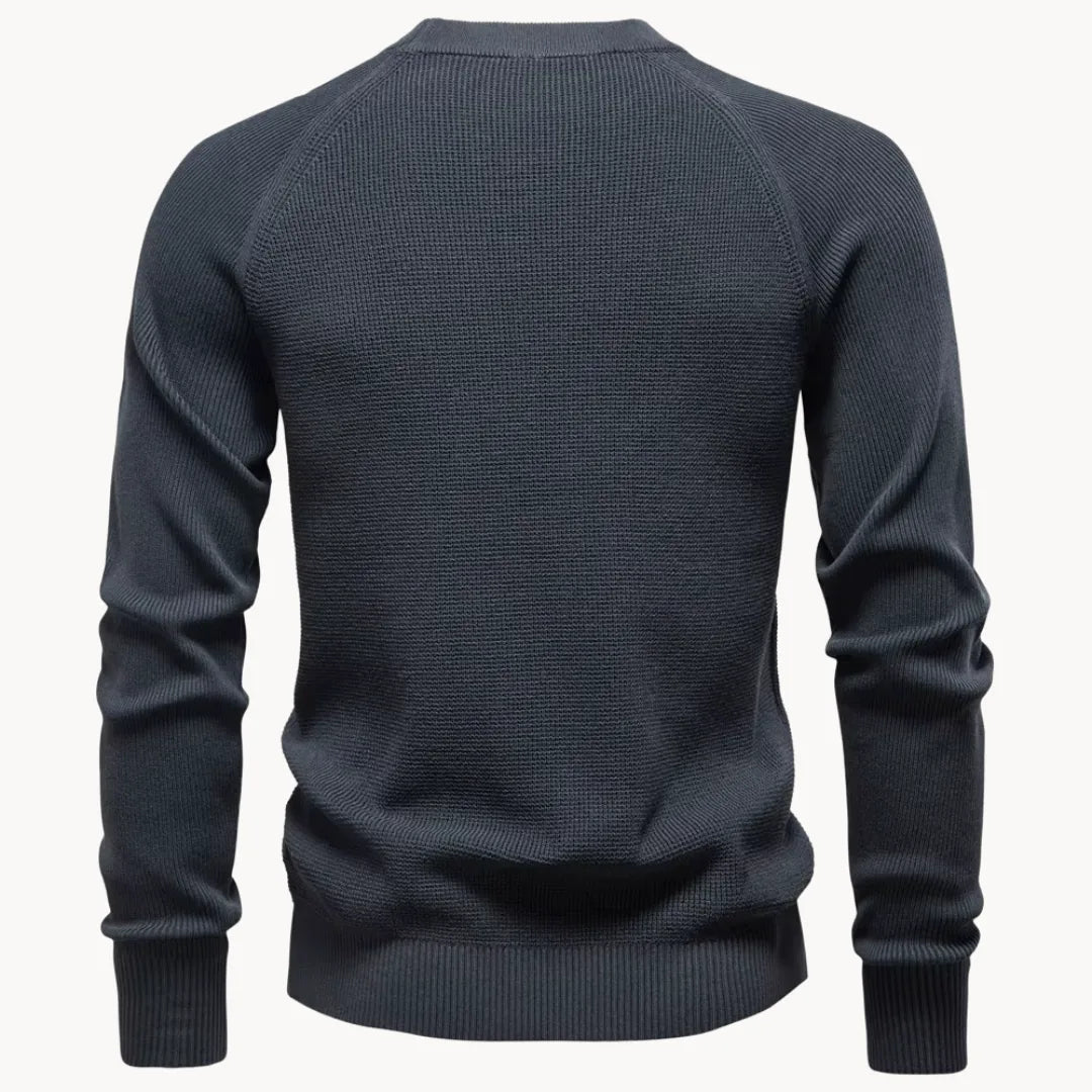 Men's Round Neck Raglan Sleeve Sweater