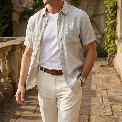 Men's Short Sleeve Breathable Summer Shirt