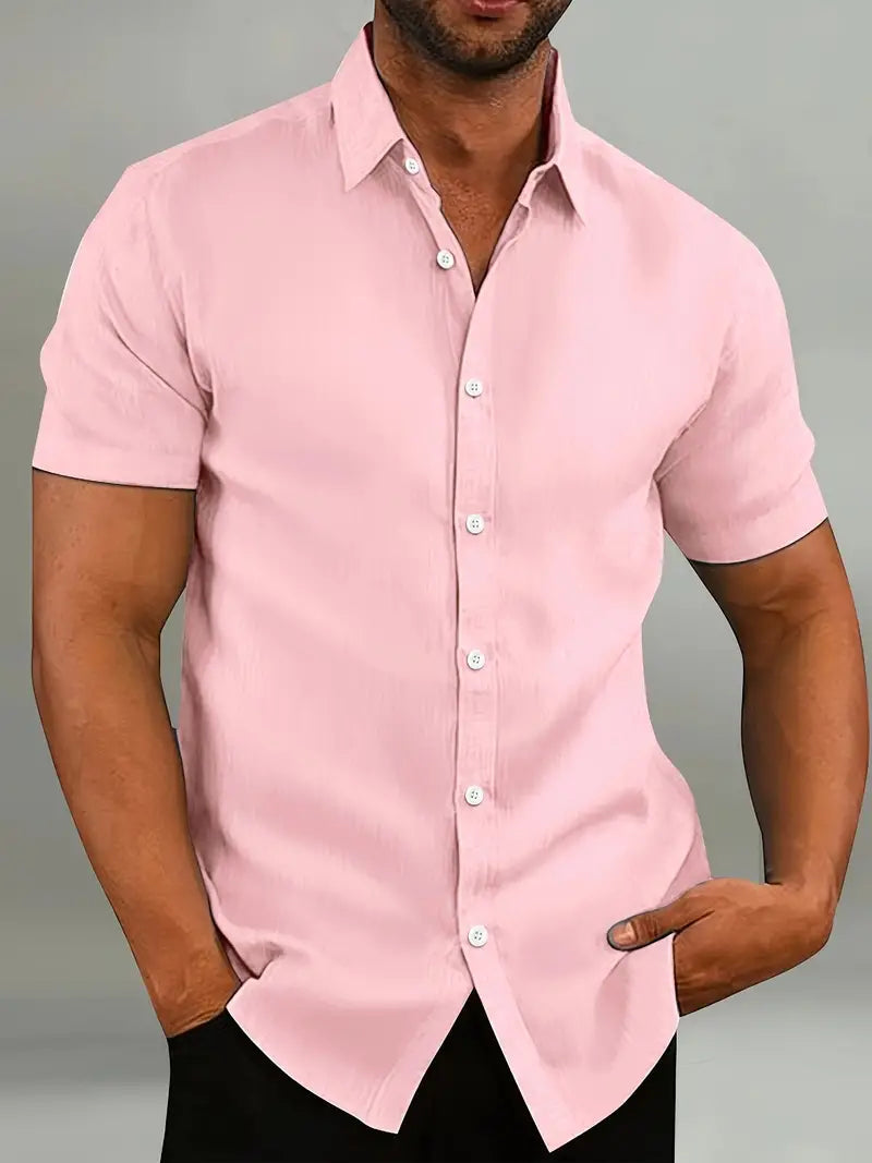 Men's Short Sleeve Button-Down Shirt