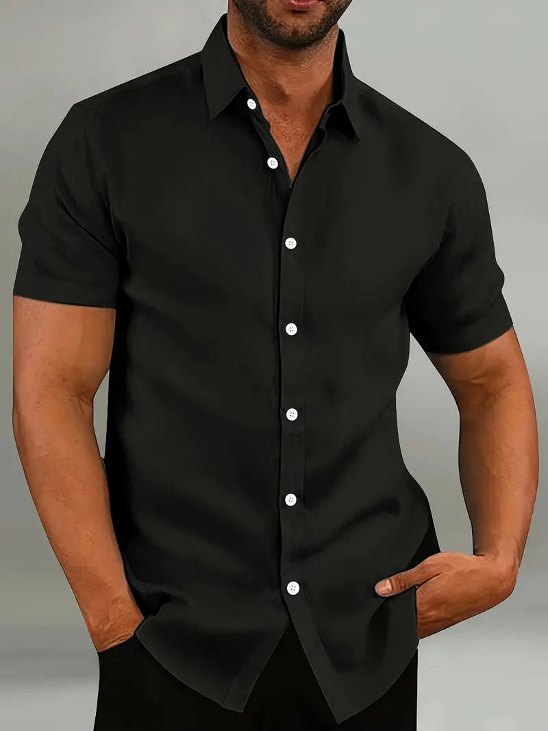 Men's Short Sleeve Button-Down Shirt