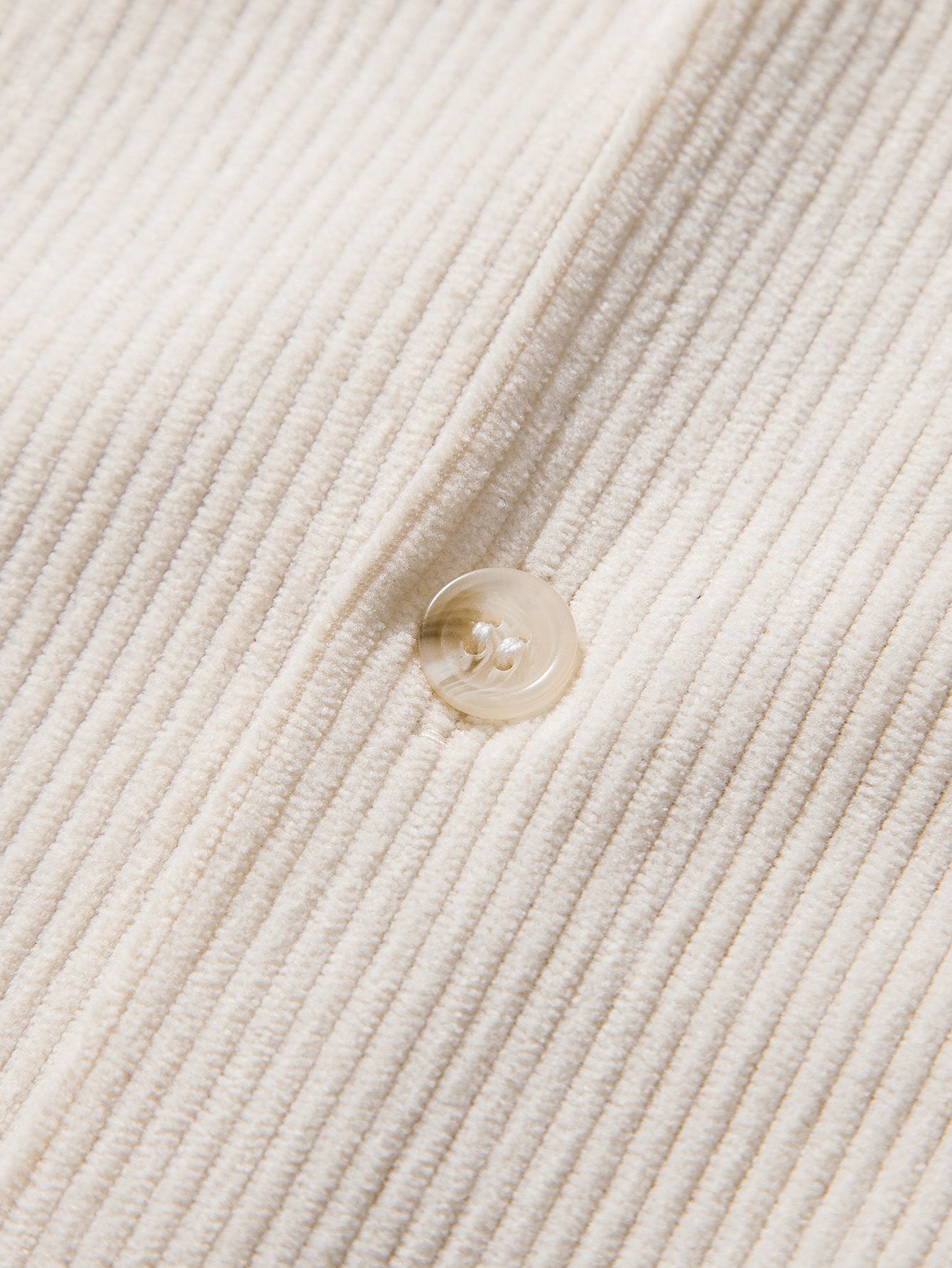 Men's Short Sleeve Corduroy Shirt for Casual Outings