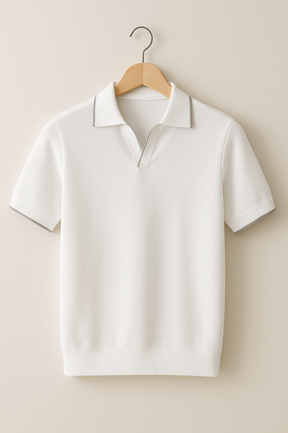 Men's Short Sleeve Knit Polo Shirt