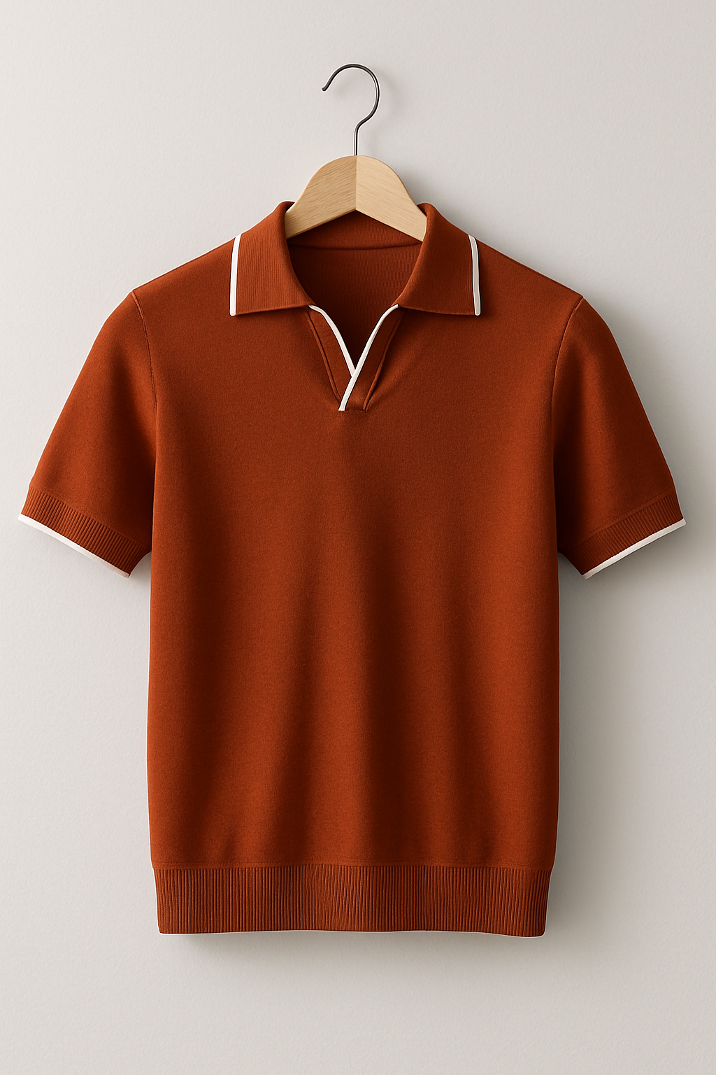 Men's Short Sleeve Knit Polo Shirt