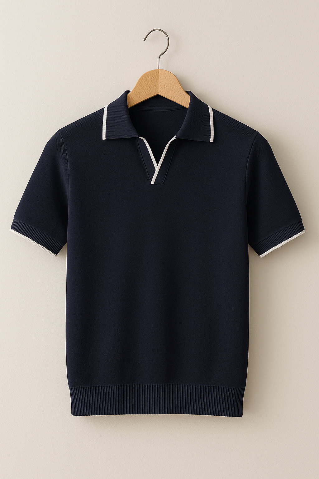 Men's Short Sleeve Knit Polo Shirt