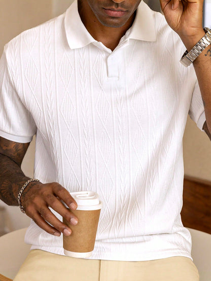 Men's Short Sleeve Polo Shirt - Casual Stylish Comfort