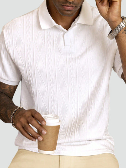 Men's Short Sleeve Polo Shirt - Casual Stylish Comfort