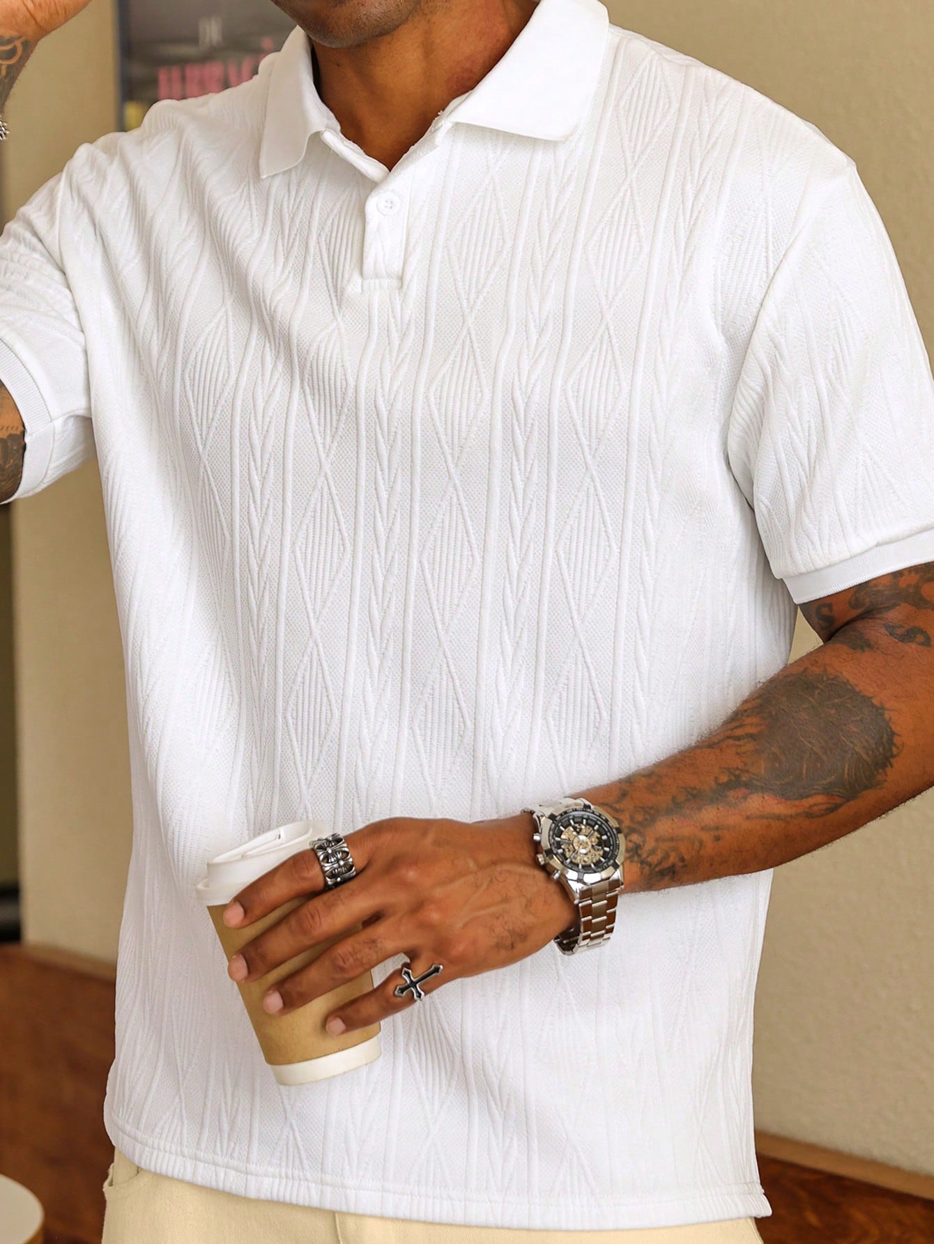 Men's Short Sleeve Polo Shirt - Casual Stylish Comfort