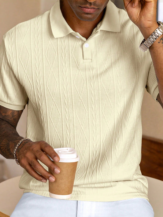 Men's Short Sleeve Polo Shirt - Casual Stylish Comfort