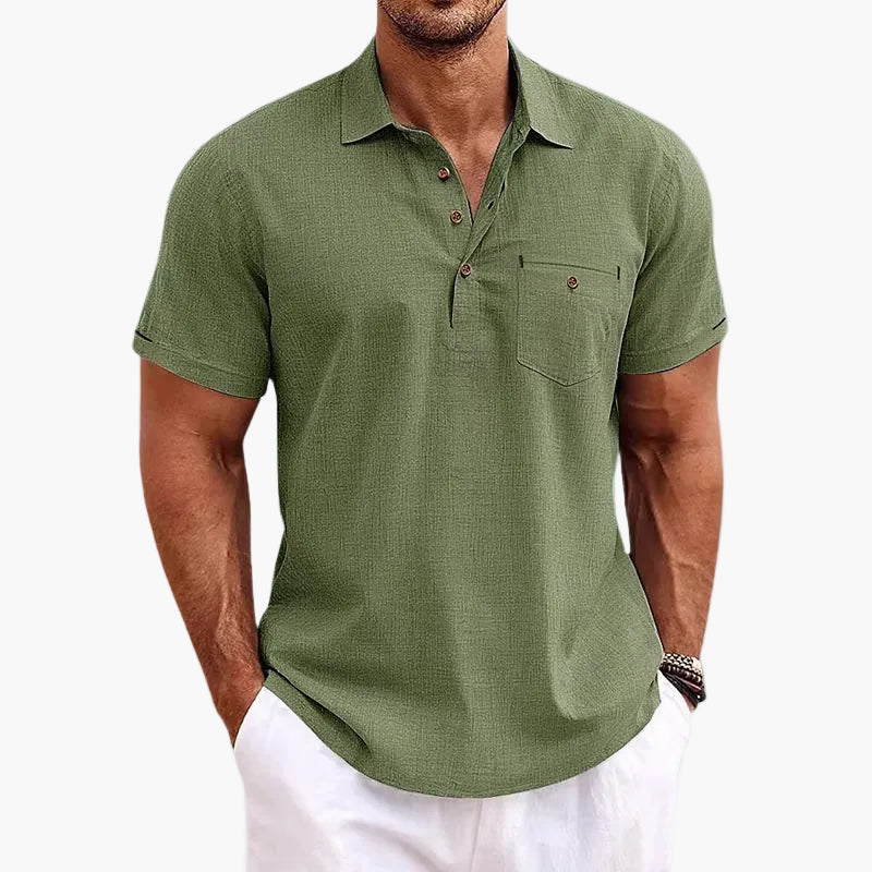 Men's Short Sleeve Polo Shirt Classic Style