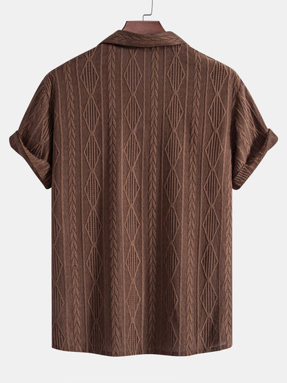 Men's Short-Sleeve Resort Set with Relaxed Trousers