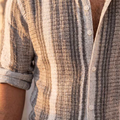 Men's Short-Sleeve Striped Shirt