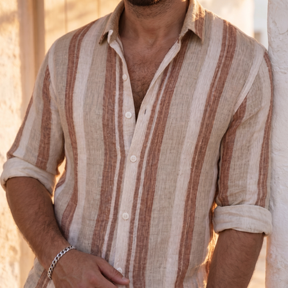 Men's Short-Sleeve Striped Shirt