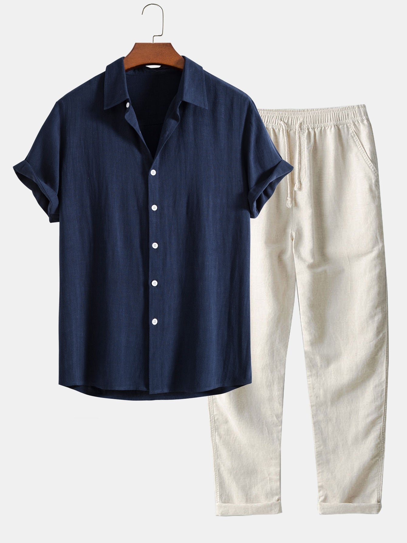 Men's Short Sleeve Two-Piece Set