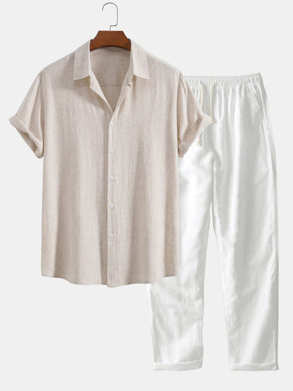 Men's Short Sleeve Two-Piece Set