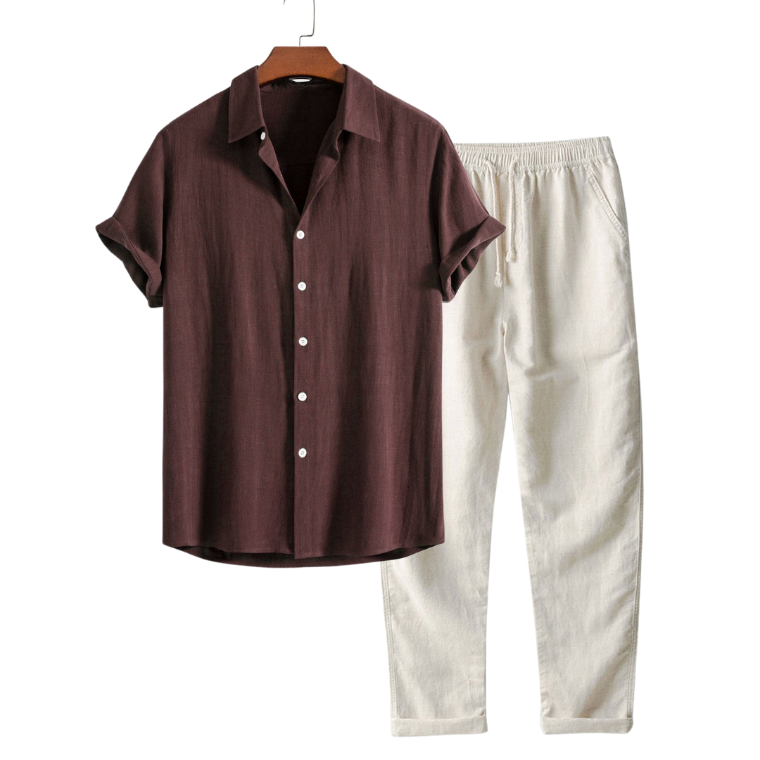 Men's Short Sleeve Two-Piece Set