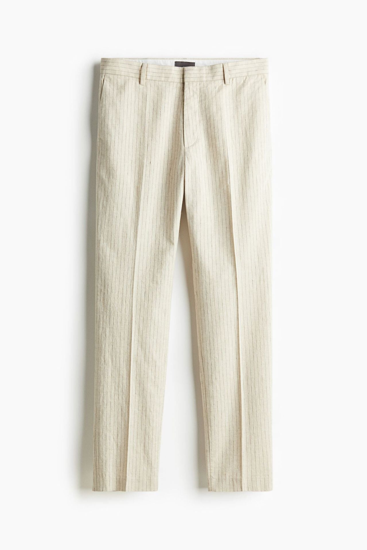 Men's Slim Cut Pinstripe Trousers