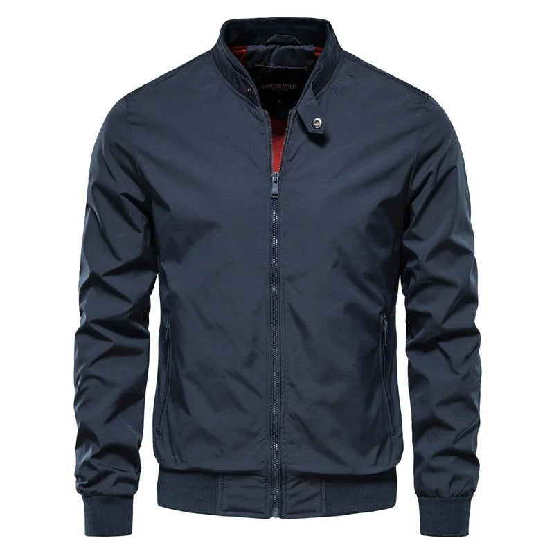 Men's Slim Fit Black Summer Jacket