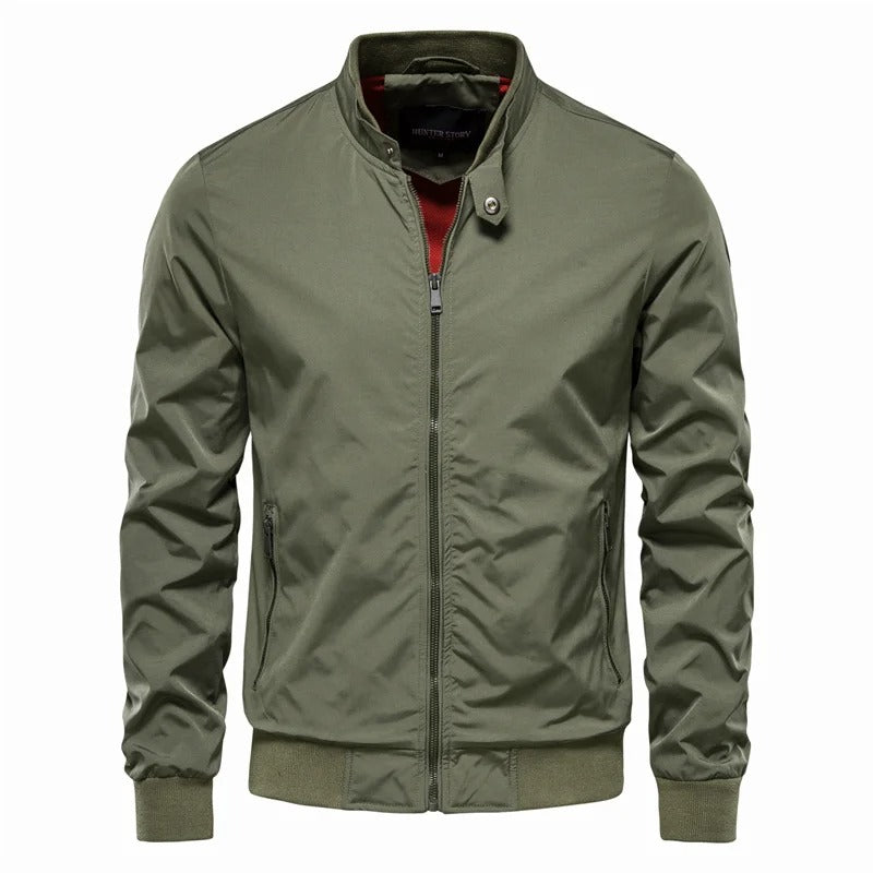 Men's Slim Fit Black Summer Jacket