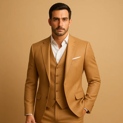 Men's Slim Fit Blazer and Trousers Suit for Weddings and Events