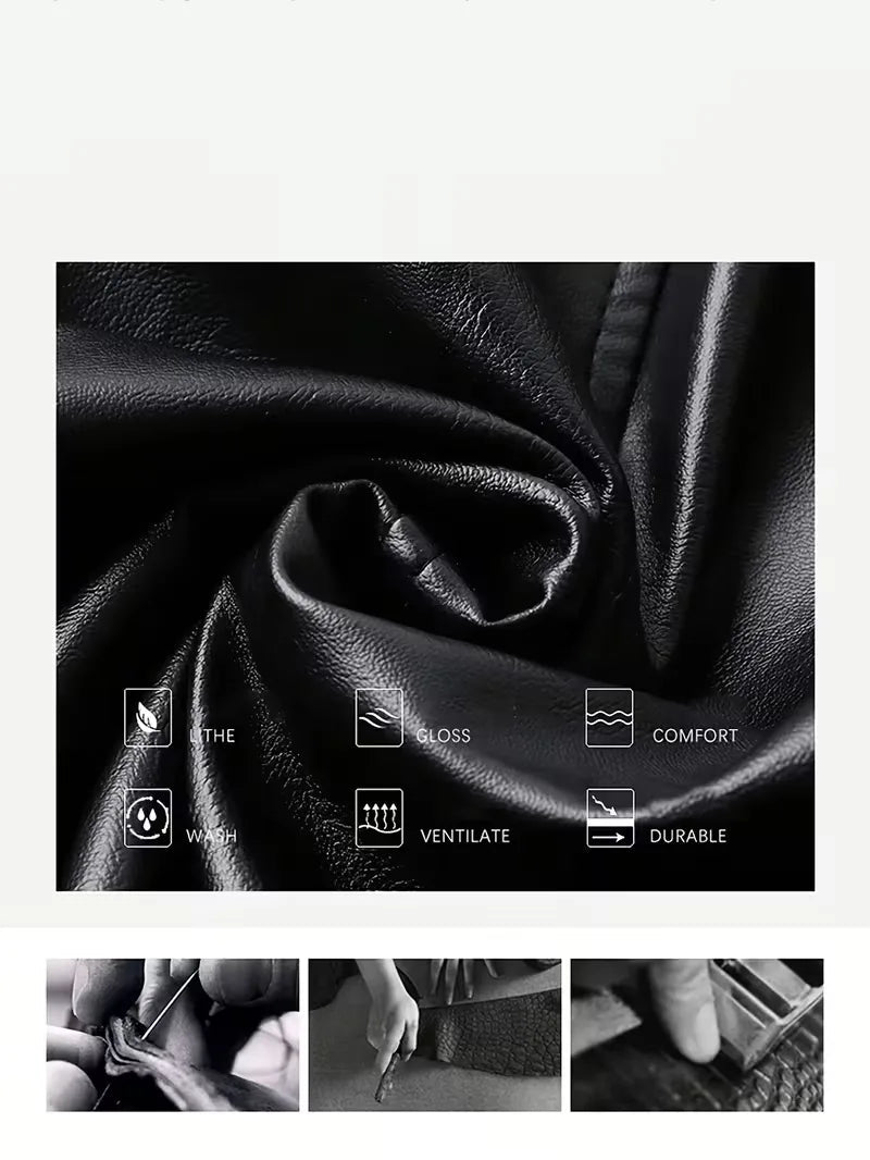 Men's Slim Fit Bomber Jacket with Long Sleeves