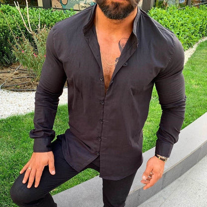 Men's Slim-Fit Button-Down Shirt