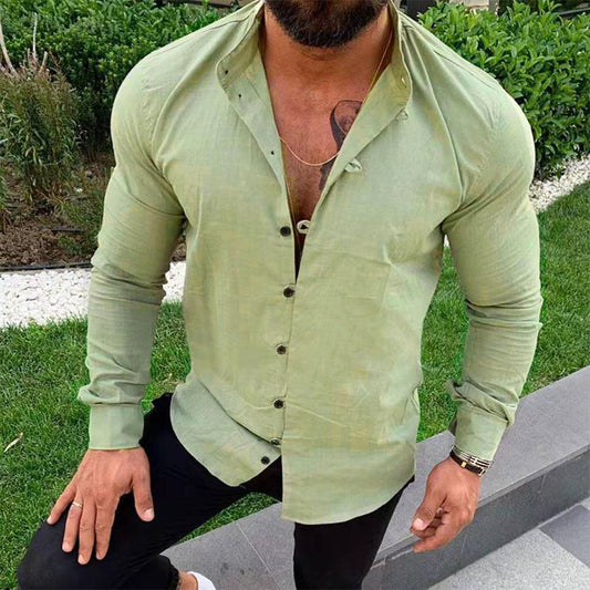 Men's Slim-Fit Button-Down Shirt