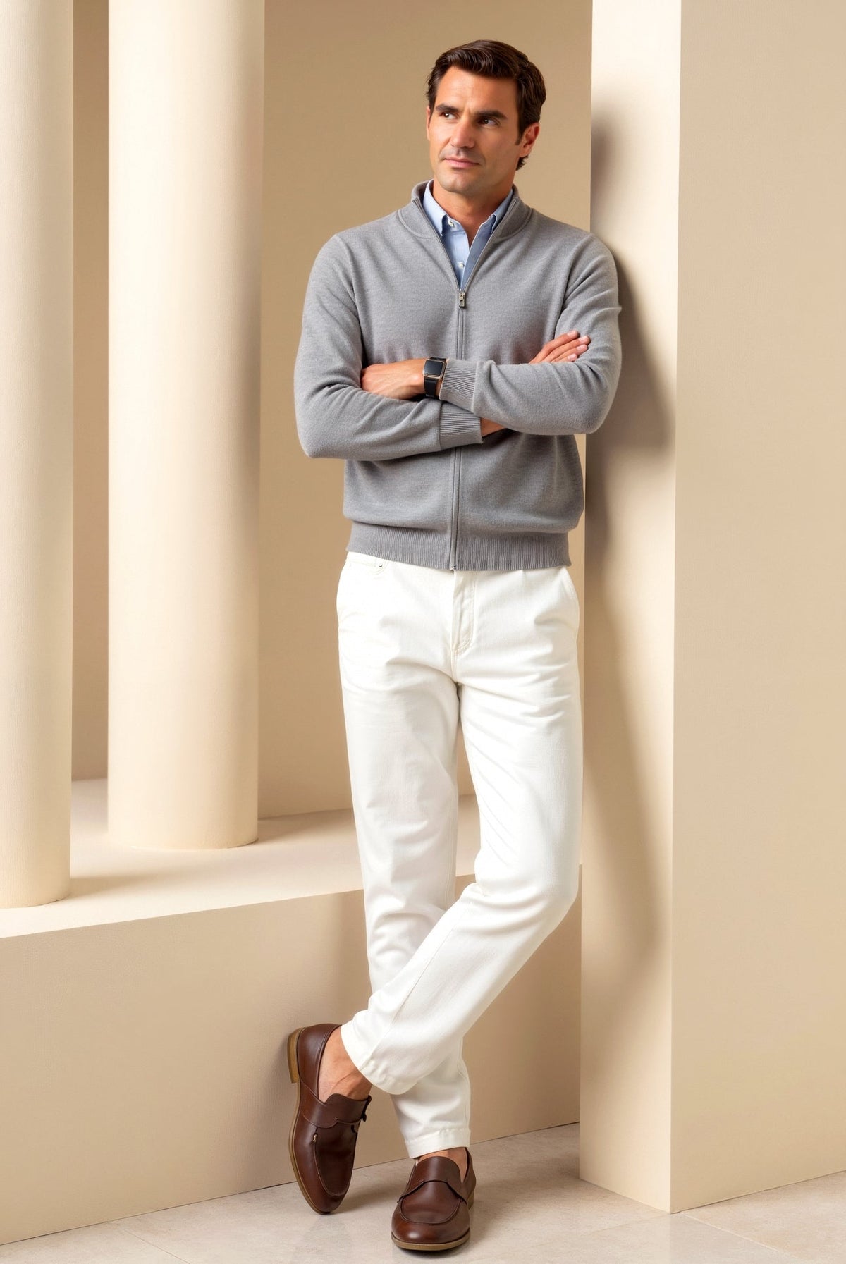 Men's Slim-Fit Elegant Cardigan