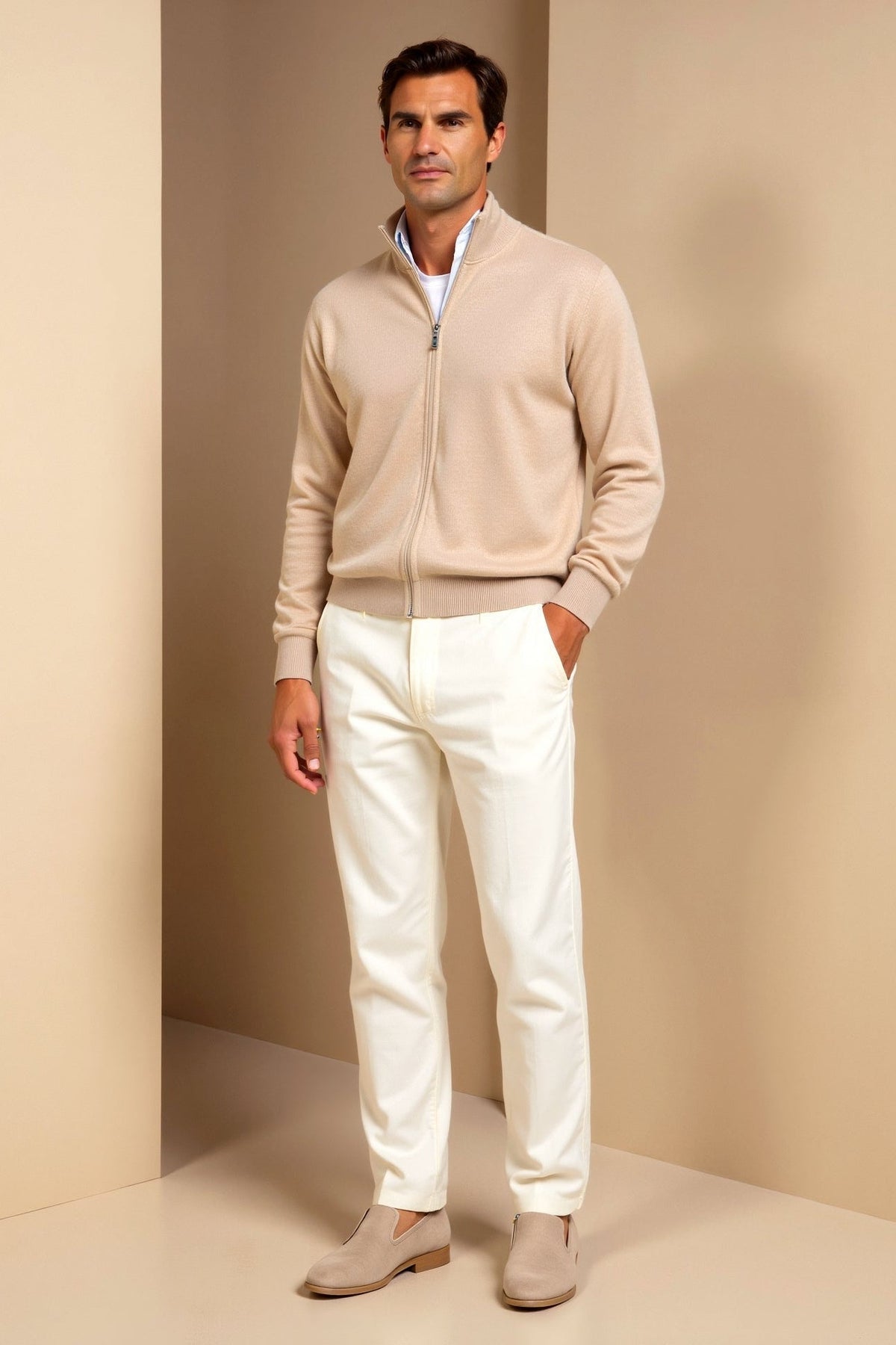 Men's Slim-Fit Elegant Cardigan
