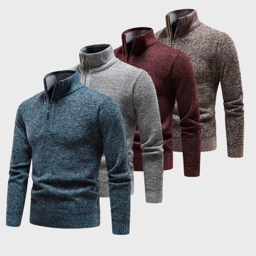 Men's Slim Fit Fleece Sweater for Casual Everyday Wear