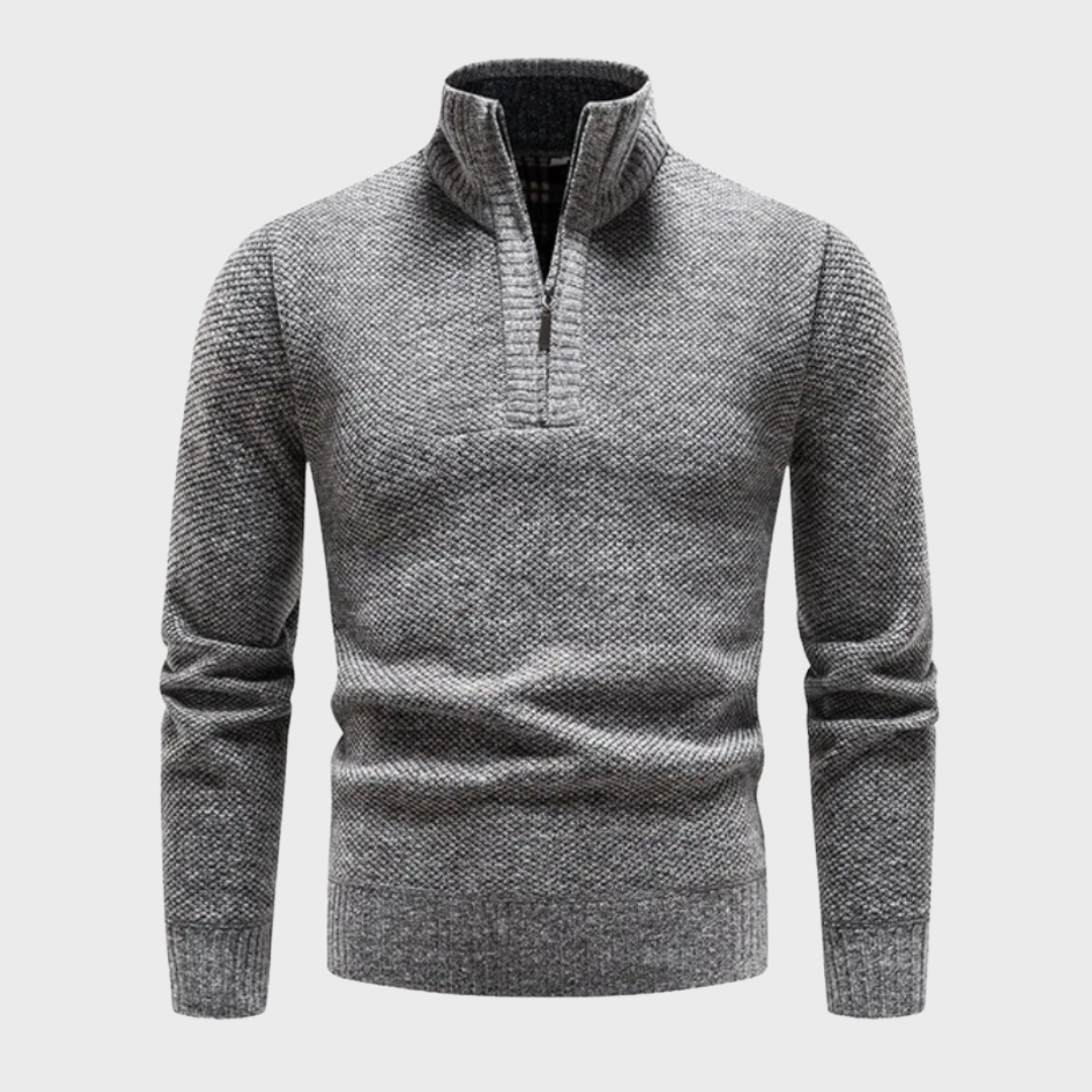 Men's Slim Fit Fleece Sweater for Casual Everyday Wear