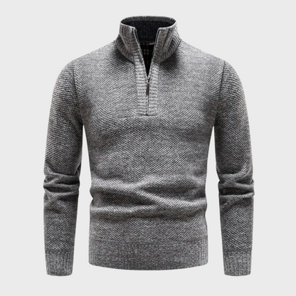 Men's Slim Fit Fleece Sweater for Casual Everyday Wear