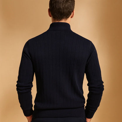 Men's Slim Fit Half-Zip Knit Sweater