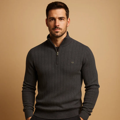 Men's Slim Fit Half-Zip Knit Sweater
