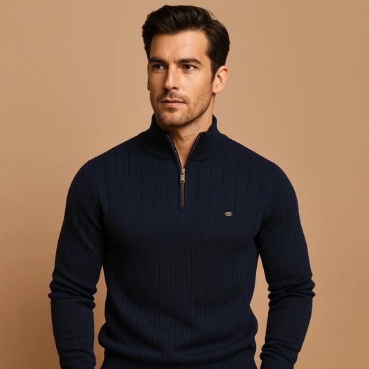 Men's Slim Fit Half-Zip Knit Sweater