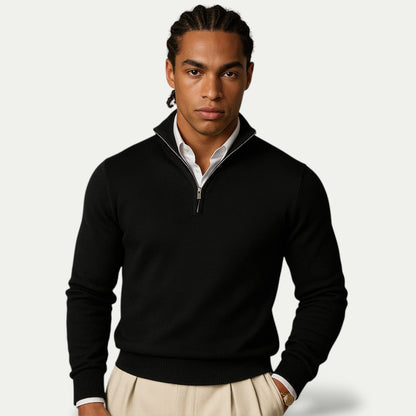Men's Slim Fit Half Zip Sweater