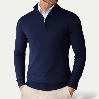 Men's Slim Fit Half Zip Sweater