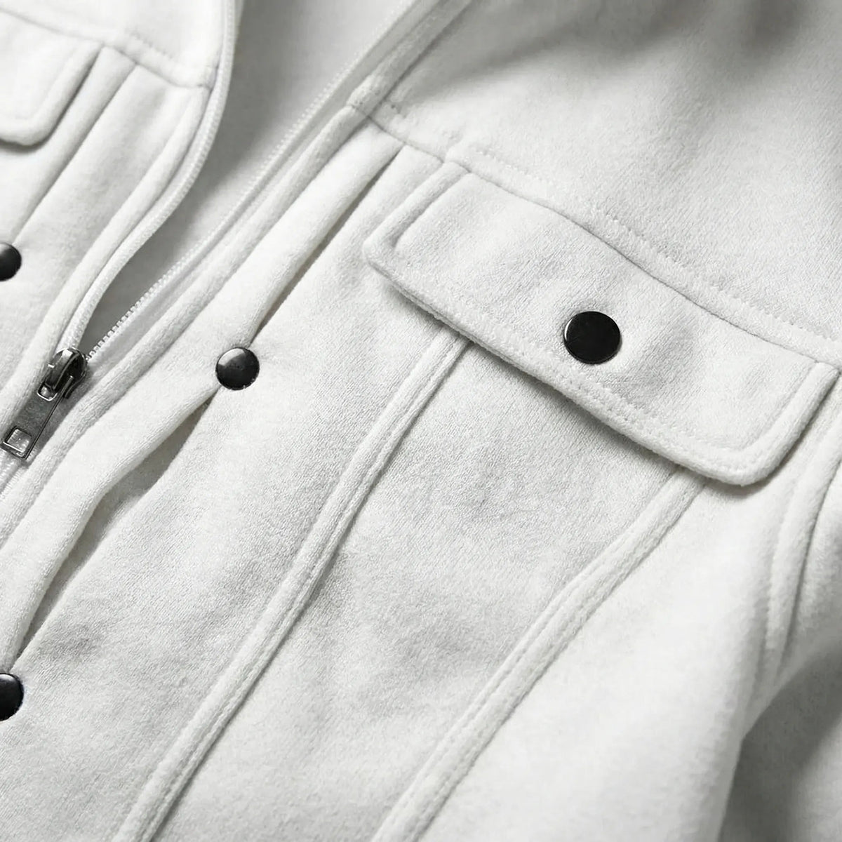 Men's Slim Fit Jacket with Stand-Up Collar and Zipper