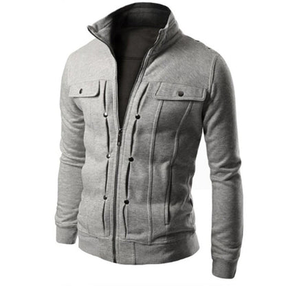 Men's Slim Fit Jacket with Zipper
