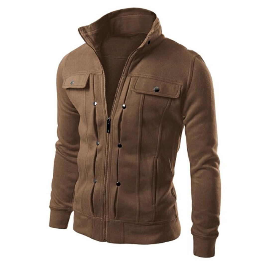 Men's Slim Fit Jacket with Zipper