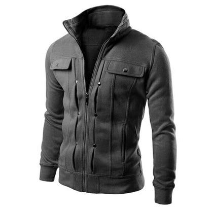 Men's Slim Fit Jacket with Zipper