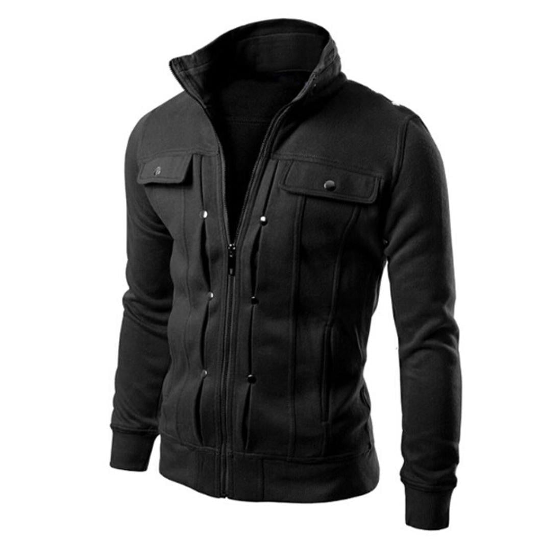 Men's Slim Fit Jacket with Zipper