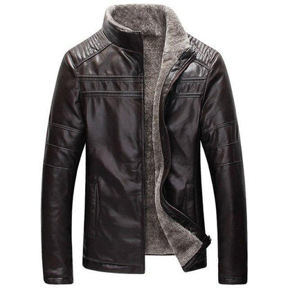 Men's Slim Fit Leather Jacket Wild West Style